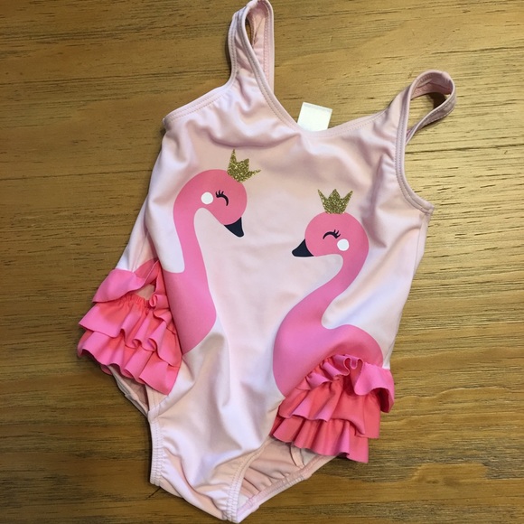 Carter's Other - 🌈Sale 2/$12🌈 Carter’s Flamingo Swimsuit 12 month